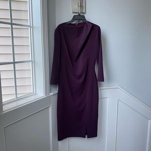 Badgley Mischka purple dress